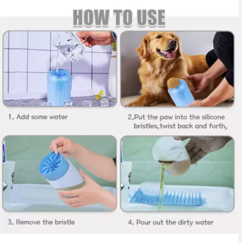 PawFresh Silicone Dog Paw Cleaner Cup